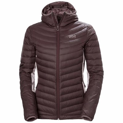 Women's Helly Hansen W Verglas Hooded Hybrid Outdoor Jackets Grey | 015-DVNMCZ