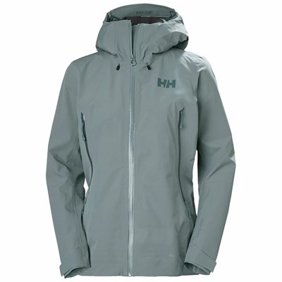 Women's Helly Hansen W Verglas Infinity Shell Jackets Grey | 645-TNEIHG