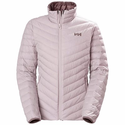 Women's Helly Hansen W Verglas Midlayer Jackets Grey / Purple | 857-MSXPNV