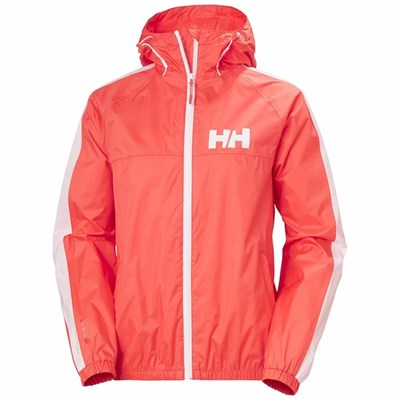 Women's Helly Hansen W Vista Packable Casual Jackets Coral | 021-LWYUBT