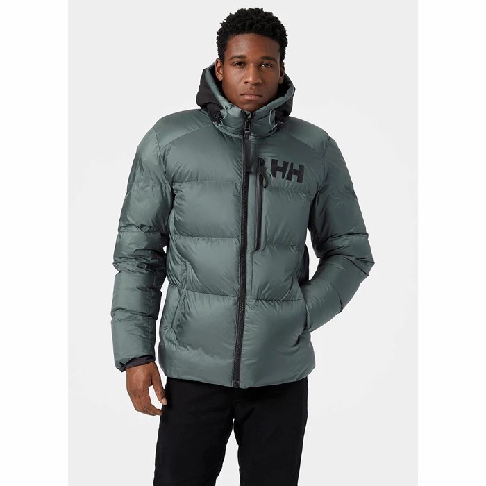 Men's Helly Hansen Active Parka Grey | 683-LRNJOH