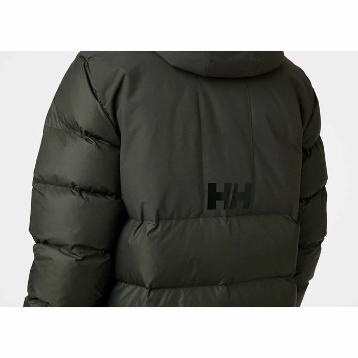 Men's Helly Hansen Active Puffy Long Casual Jackets Grey / Black | 196-WOECZU