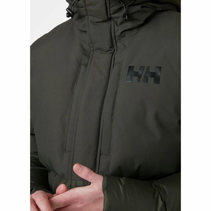 Men's Helly Hansen Active Puffy Long Casual Jackets Grey / Black | 196-WOECZU