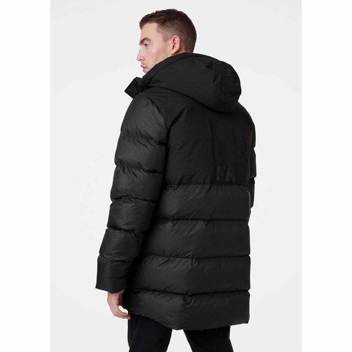 Men's Helly Hansen Active Puffy Long Casual Jackets Black | 306-BQSOLR