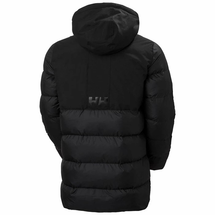 Men's Helly Hansen Active Puffy Long Casual Jackets Black | 306-BQSOLR