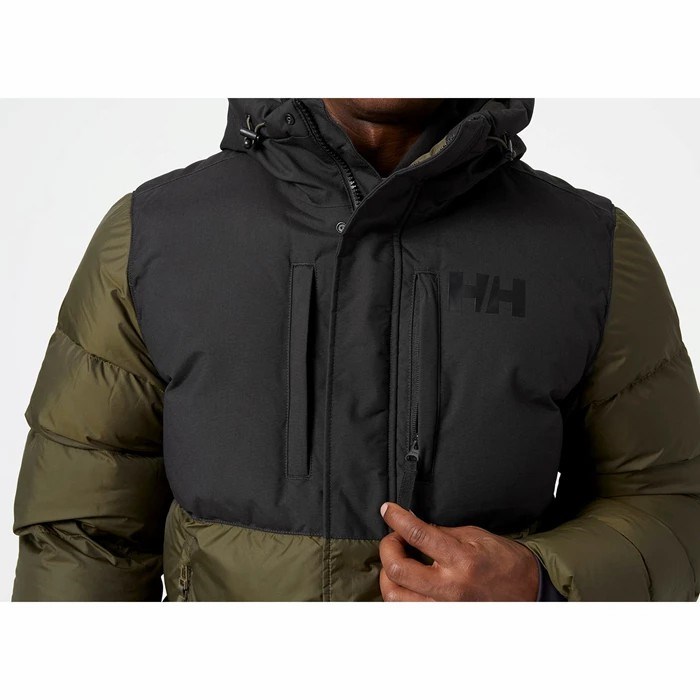 Men's Helly Hansen Active Puffy Long Casual Jackets Grey | 702-JDZHGW