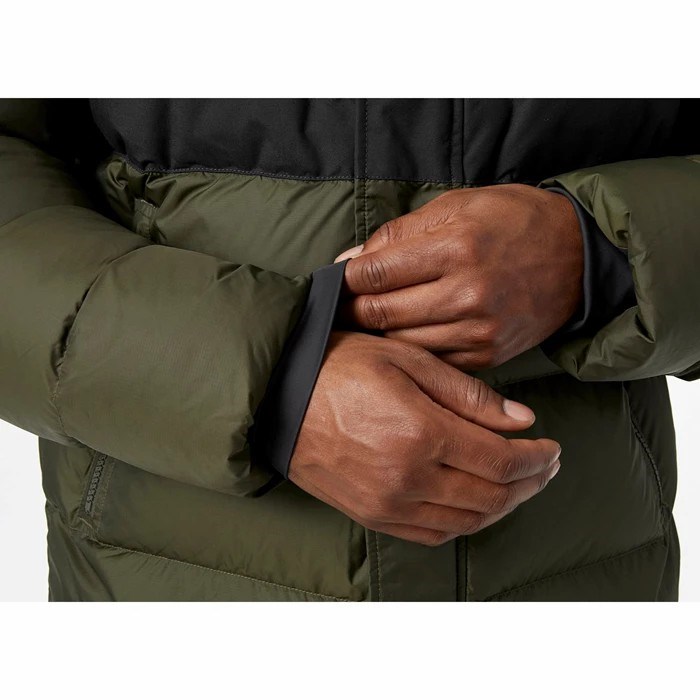 Men's Helly Hansen Active Puffy Long Winter Jackets Grey | 538-DKHWIC