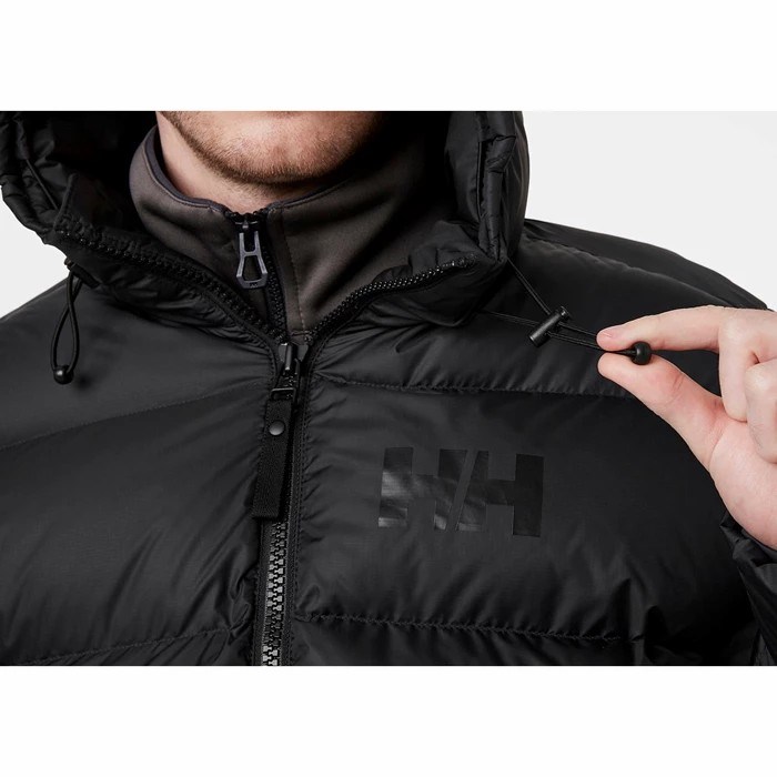 Men's Helly Hansen Active Puffy Winter Jackets Black | 475-SYFBWO