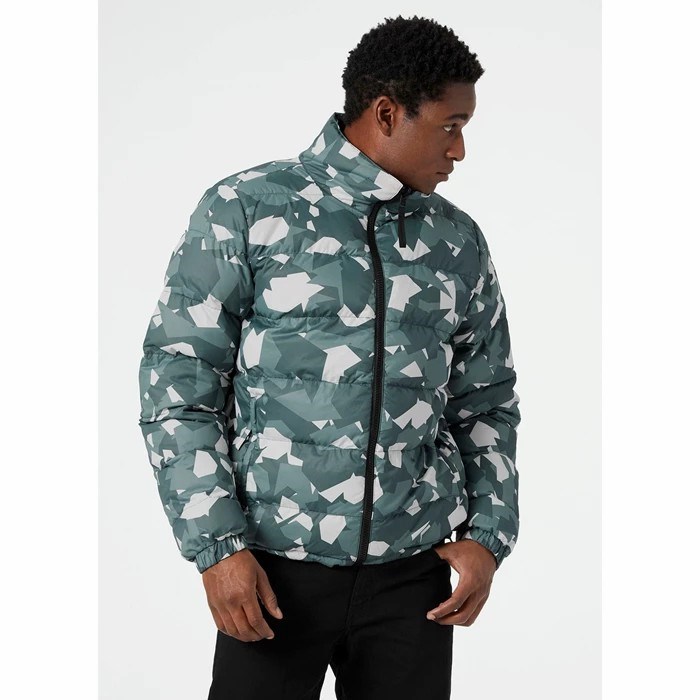 Men's Helly Hansen Active Reversible Aop Casual Jackets Grey | 024-LXYNRI