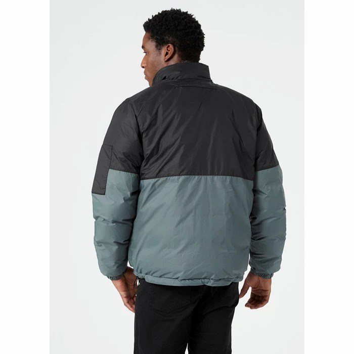 Men's Helly Hansen Active Reversible Aop Casual Jackets Grey | 024-LXYNRI