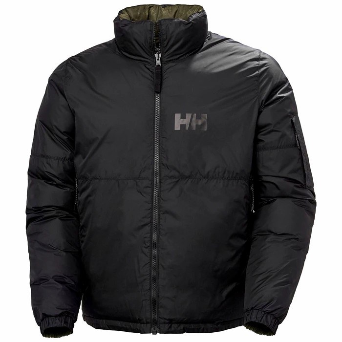 Men's Helly Hansen Active Reversible Aop Casual Jackets Black | 396-BIDXUV