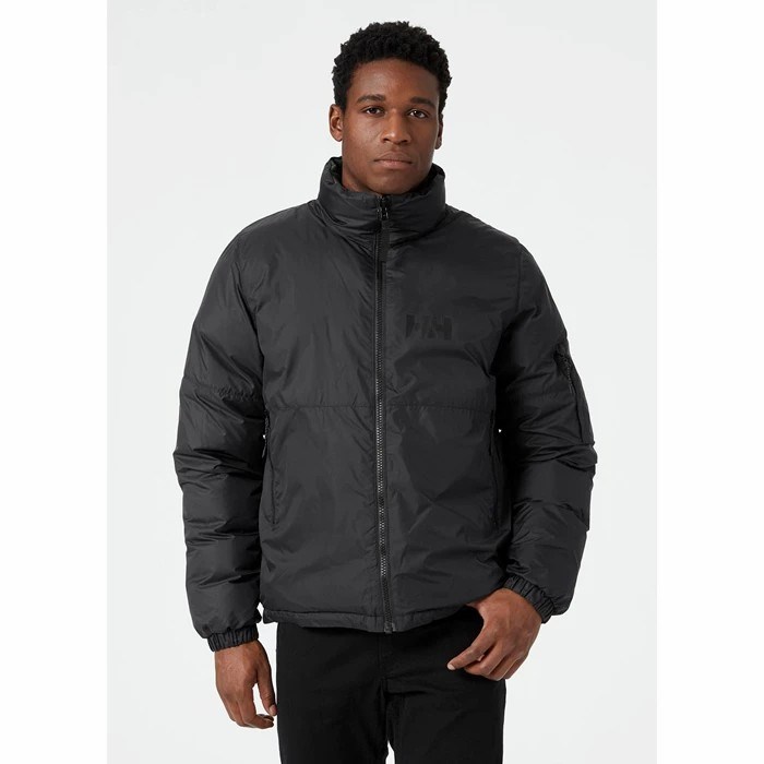 Men's Helly Hansen Active Reversible Aop Casual Jackets Black | 396-BIDXUV