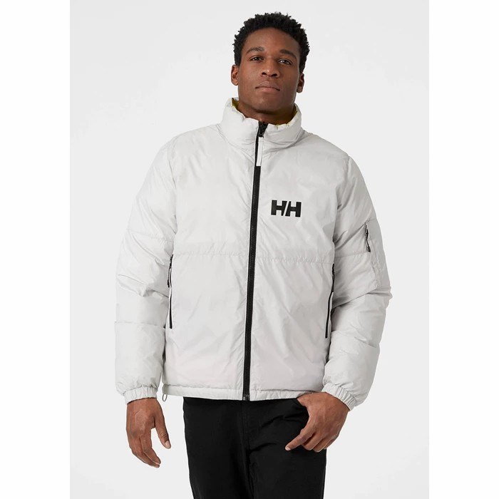 Men's Helly Hansen Active Reversible Casual Jackets Grey | 976-CMGWTE