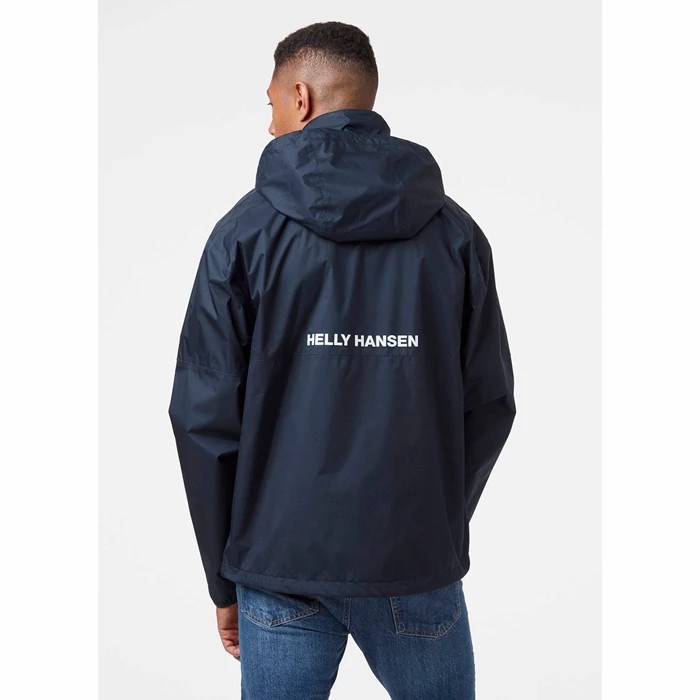 Men's Helly Hansen Active Stride Casual Jackets Navy | 928-WOPGLB