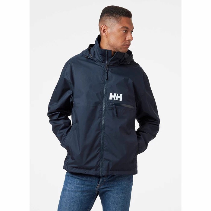 Men's Helly Hansen Active Stride Casual Jackets Navy | 928-WOPGLB