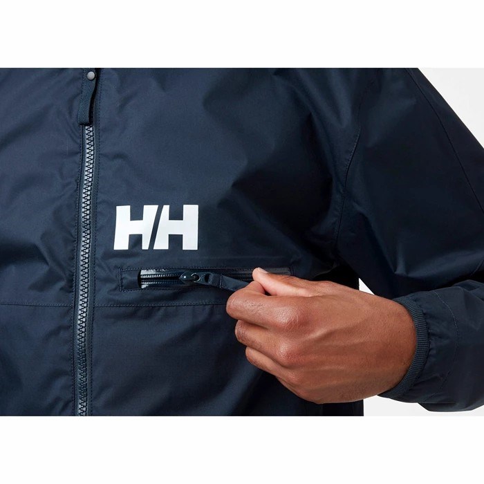 Men's Helly Hansen Active Stride Casual Jackets Navy | 928-WOPGLB