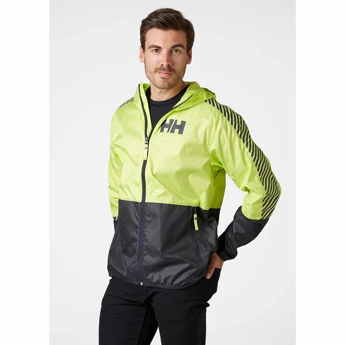 Men's Helly Hansen Active Wind Casual Jackets Light Green | 456-FYLIGT