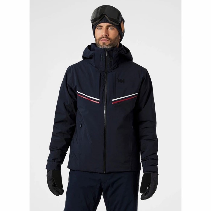 Men's Helly Hansen Alpha Infinity Ski Jackets Navy | 905-ZPAQLN