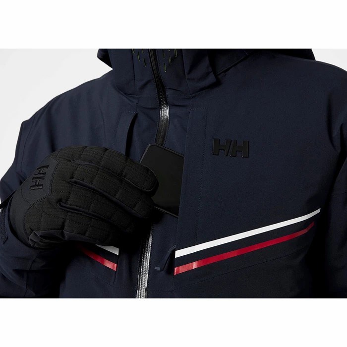 Men's Helly Hansen Alpha Infinity Ski Jackets Navy | 905-ZPAQLN