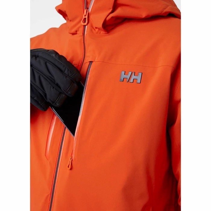 Men's Helly Hansen Alpha Lifaloft Insulated Ski Jackets Red / Orange | 098-WEAXRC