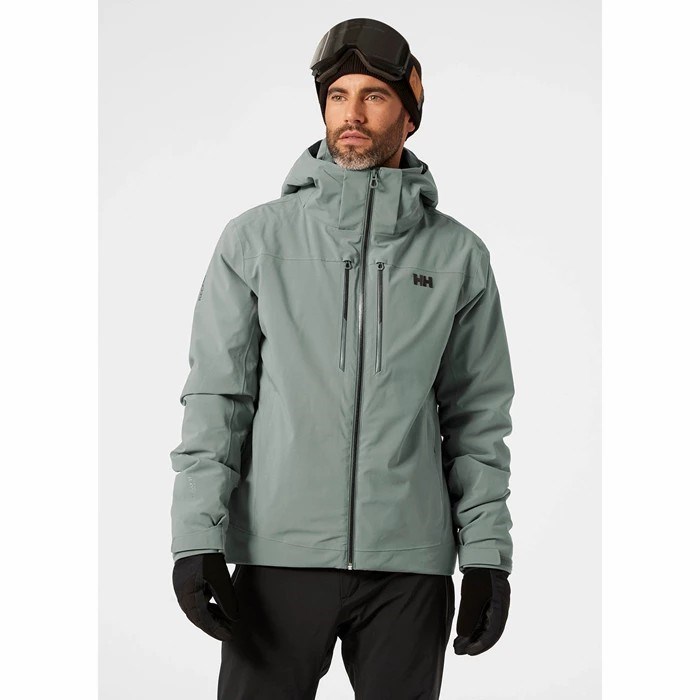 Men's Helly Hansen Alpha Lifaloft Insulated Ski Jackets Grey | 176-SUWEIG