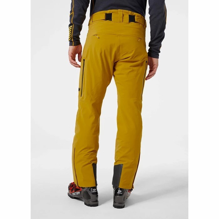 Men's Helly Hansen Alpha Lifaloft Insulated Snow Pants Brown | 236-EUNFCM