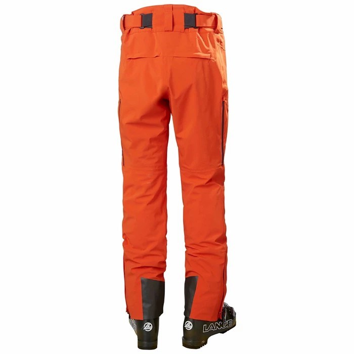 Men's Helly Hansen Alpha Lifaloft Insulated Snow Pants Red / Orange | 390-DLJZAR