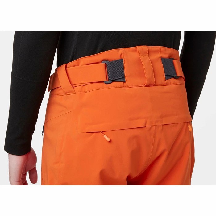 Men's Helly Hansen Alpha Lifaloft Insulated Snow Pants Red / Orange | 390-DLJZAR