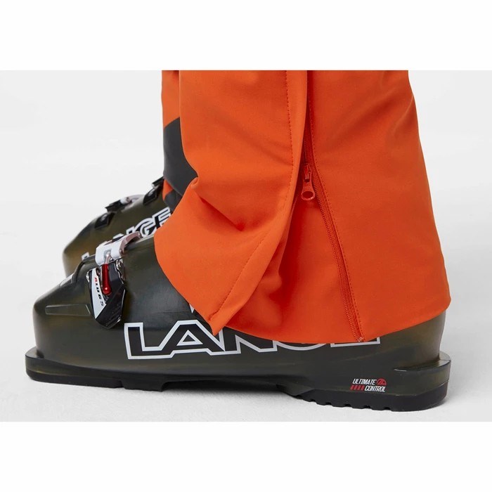 Men's Helly Hansen Alpha Lifaloft Insulated Snow Pants Red / Orange | 390-DLJZAR