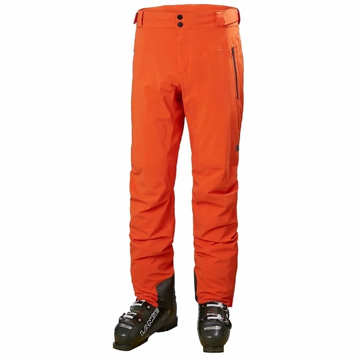 Men\'s Helly Hansen Alpha Lifaloft Insulated Snow Pants Red / Orange | 390-DLJZAR