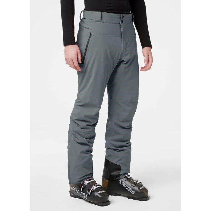 Men's Helly Hansen Alpha Lifaloft Insulated Snow Pants Grey | 518-JRIDUW