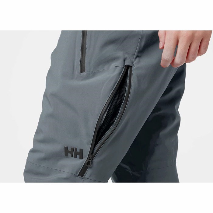 Men's Helly Hansen Alpha Lifaloft Insulated Snow Pants Grey | 518-JRIDUW