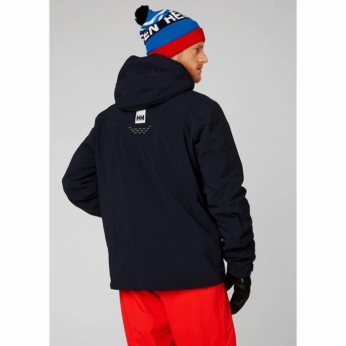 Men's Helly Hansen Alpha Lifaloft Insulated Ski Jackets Navy | 613-KIMAFU