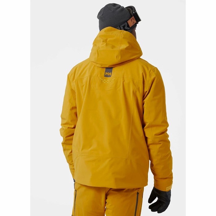 Men's Helly Hansen Alpha Lifaloft Insulated Ski Jackets Brown | 764-AWYPOX