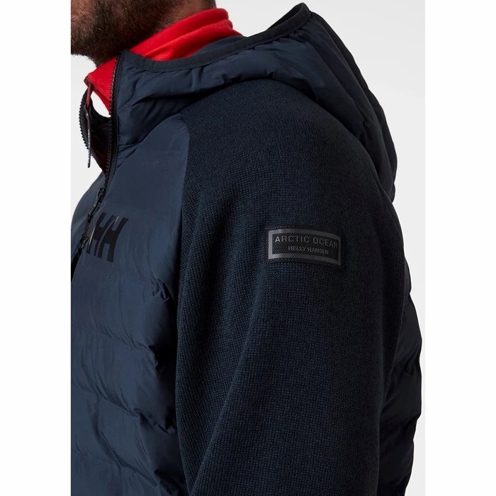 Men's Helly Hansen Arctic Ocean Hybrid Sailing Jackets Navy | 054-ZNYXPW