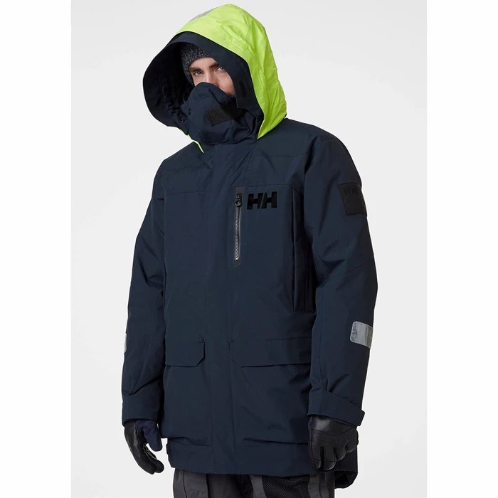 Men's Helly Hansen Arctic Ocean Sailing Jackets Navy | 084-NGTRQL