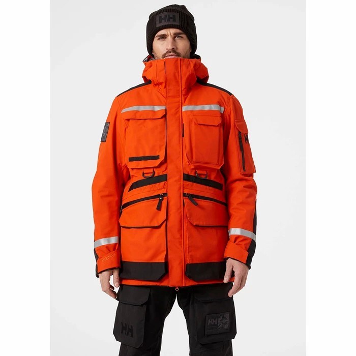 Men's Helly Hansen Arctic Patrol 3-in-1 Light Winter Jackets Red / Orange | 872-QEUVYO