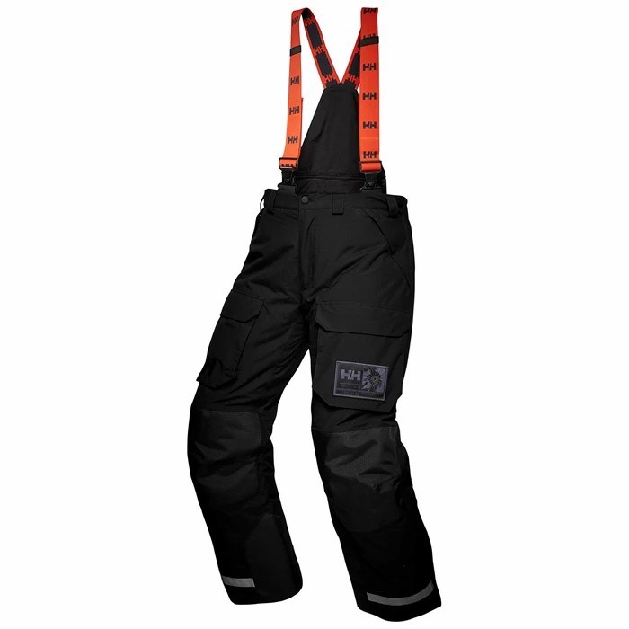 Men\'s Helly Hansen Arctic Patrol Snow Pants Black | 768-FWHIBR