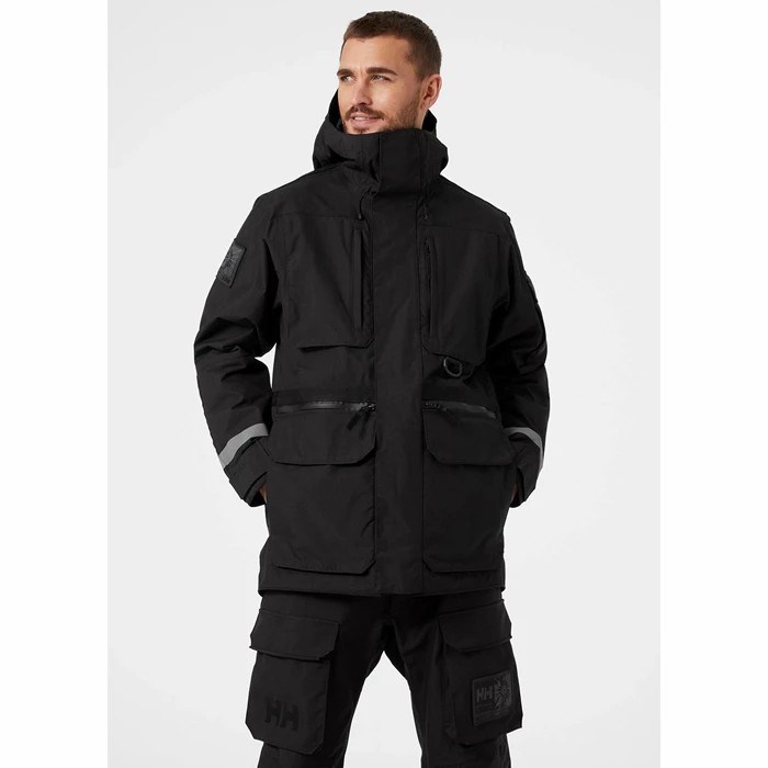 Men's Helly Hansen Arctic Transition Parka Black | 043-KMGOAN