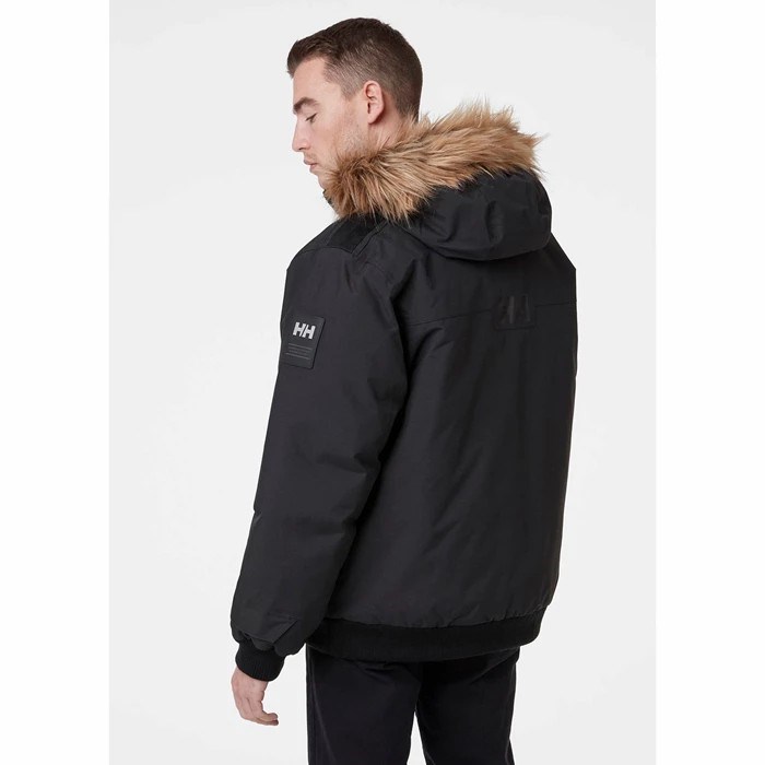 Men's Helly Hansen Barents Bomber Winter Jackets Black | 016-MGQCVR