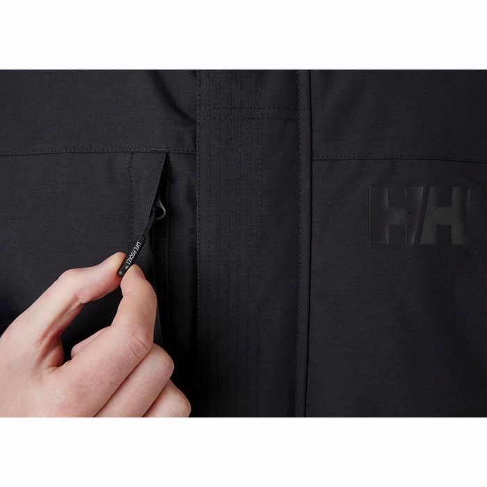 Men's Helly Hansen Barents Bomber Winter Jackets Black | 016-MGQCVR