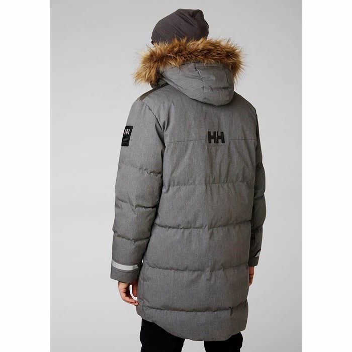 Men's Helly Hansen Barents Winter Jackets Grey | 024-AWCREU