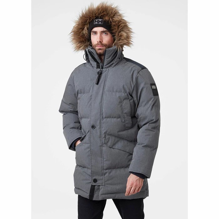 Men's Helly Hansen Barents Winter Jackets Navy | 607-IUOLNQ