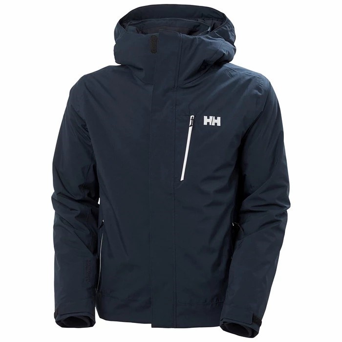 Men's Helly Hansen Bonanza Mono Material Ski Jackets Navy | 016-FTVBKX