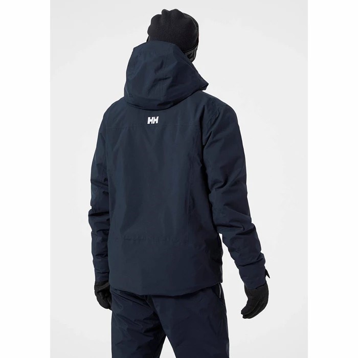 Men's Helly Hansen Bonanza Mono Material Ski Jackets Navy | 016-FTVBKX