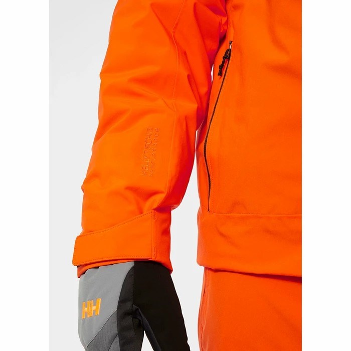 Men's Helly Hansen Bonanza Mono Material Ski Jackets Orange | 305-RKYAMQ