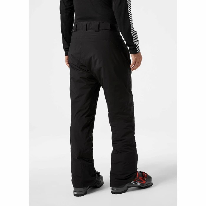 Men's Helly Hansen Bonanza Mono Material Insulated Snow Pants Black | 841-TEAKOX