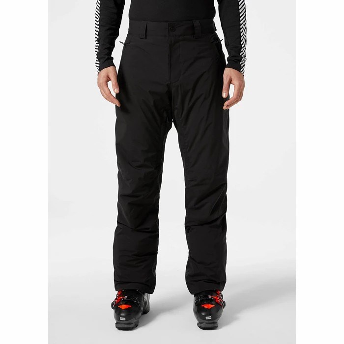 Men's Helly Hansen Bonanza Mono Material Insulated Snow Pants Black | 841-TEAKOX