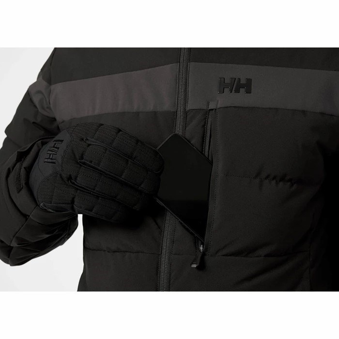 Men's Helly Hansen Bossanova Puffy Ski Jackets Black | 437-RPGBKH