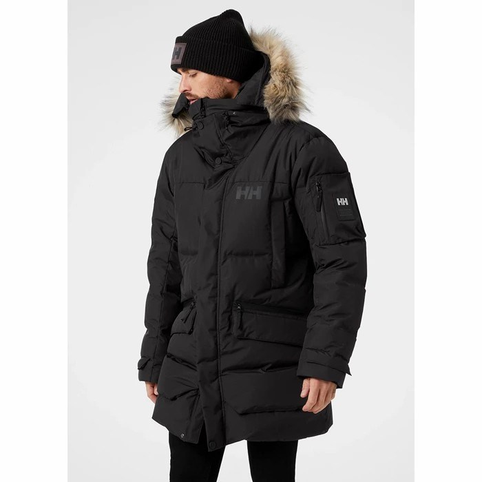 Men's Helly Hansen Bouvet Puffer Jackets Black | 874-OFBDYC